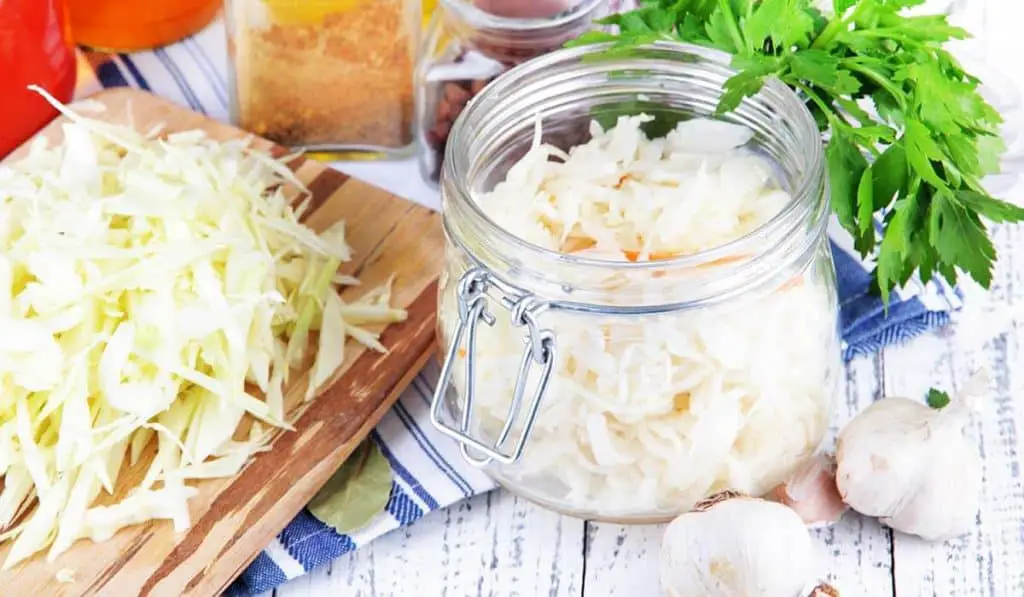 making sauerkraut for chickens